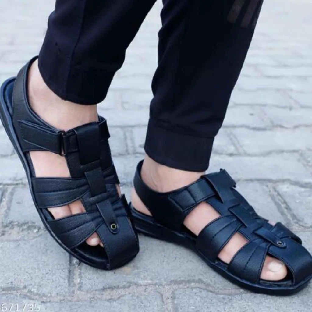 Comfortable Twister Synthetic Leather Sandals For Men