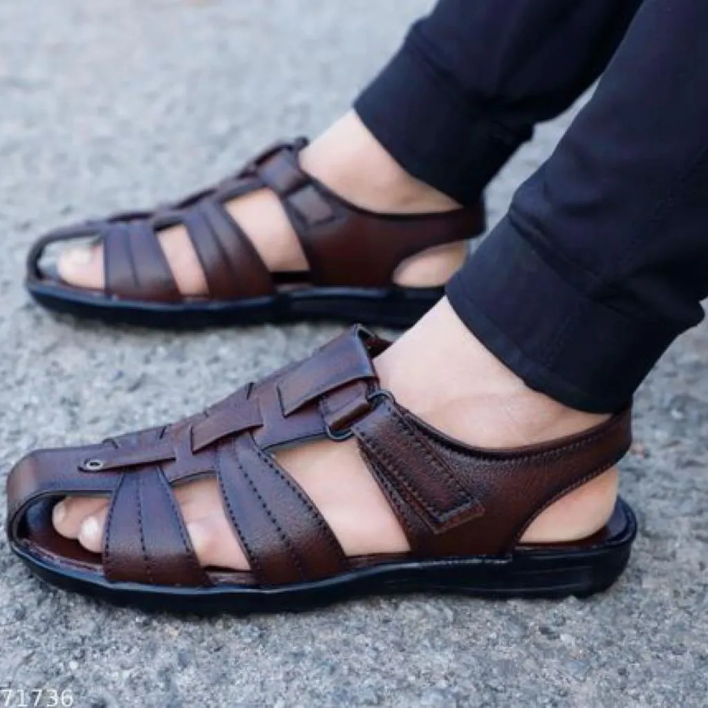 Comfortable Twister Synthetic Leather Sandals For Men