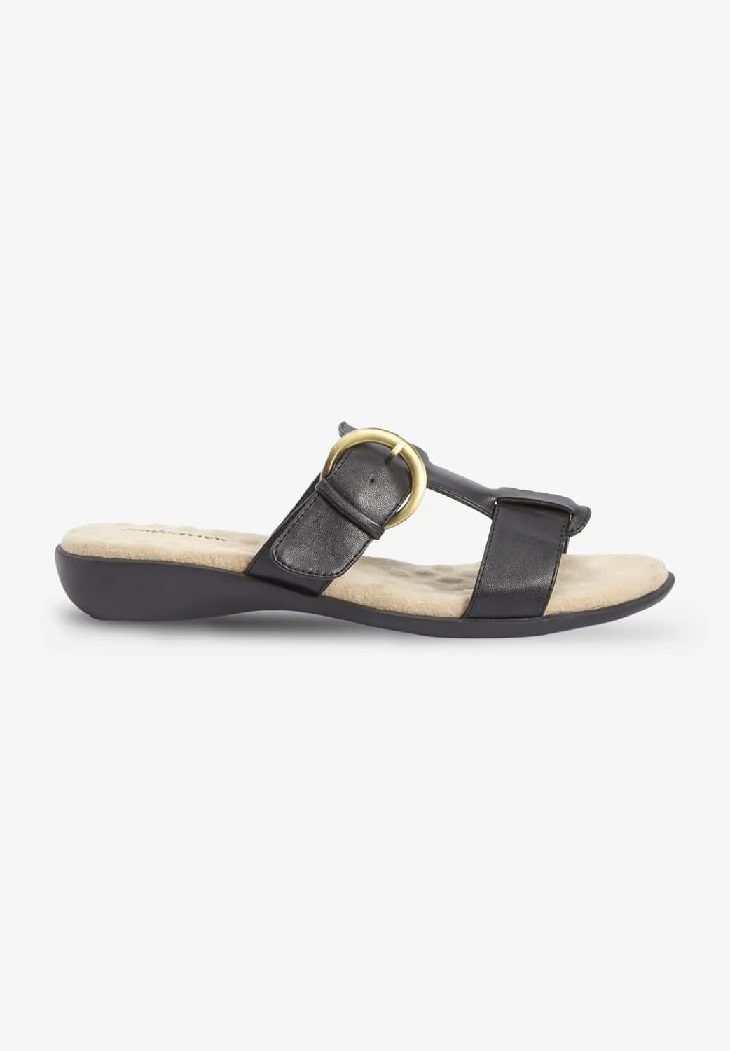 Comfortview Women's The Dawn Slip On Sandal (Wide Widths Available)
