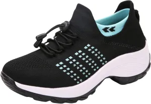 Comfortwear Ortho Stretch Cushion Shoes for Women Plantar Fasciitis, Comfort Wear Ortho Shoes Women Slip On Sneakers