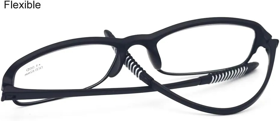 Computer Blue Light Blocking Reading Glasses(Flexible and Lightweight) Plastic Readers for Men and Women 2.50