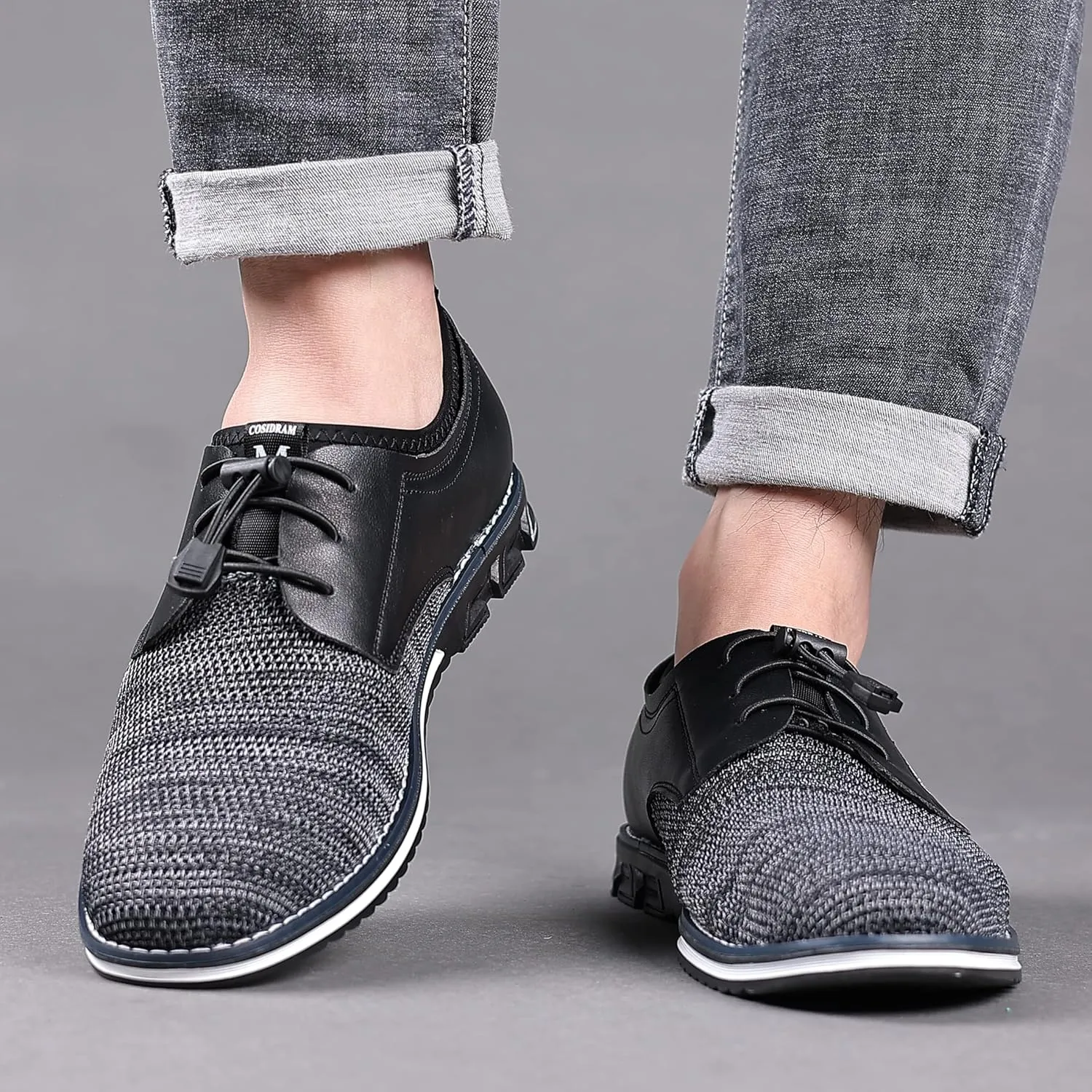 COSIDRAM Mens Casual Shoes Business Slip-on Shoes Comfort Fashion Office Shoes for Male