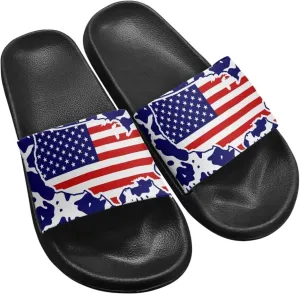 Couple Pattern Slide Sandals for Women Men Ultra Comfort Recovery Pillow Slippers Soft Summer Beach Shoes