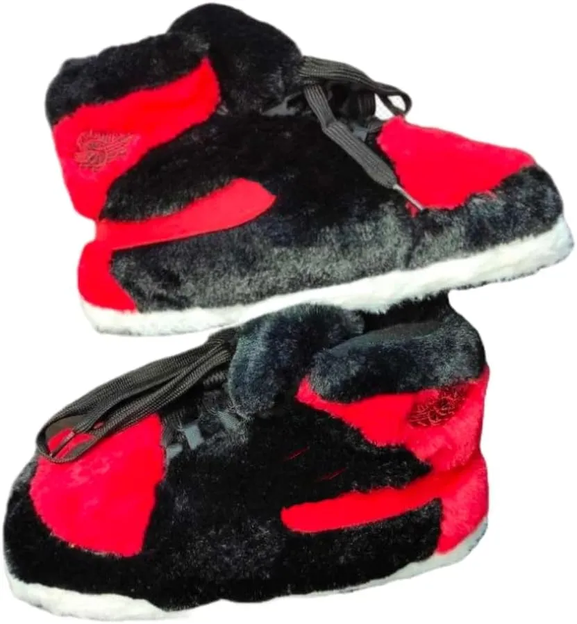 Cozy Kicks,Warm Sneakers Slippers Men And Women One Size Fits All,High Top Sneaker Slippers Unisex