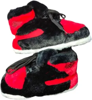 Cozy Kicks,Warm Sneakers Slippers Men And Women One Size Fits All,High Top Sneaker Slippers Unisex