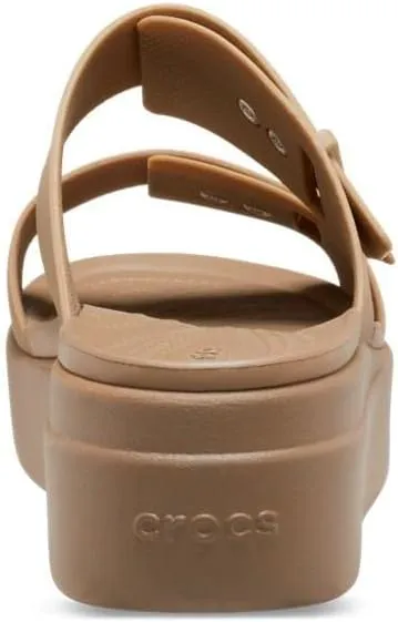 Crocs Women's Brooklyn Buckle Low Wedge, Platform Sandals