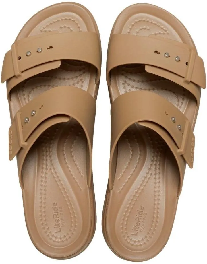 Crocs Women's Brooklyn Buckle Low Wedge, Platform Sandals