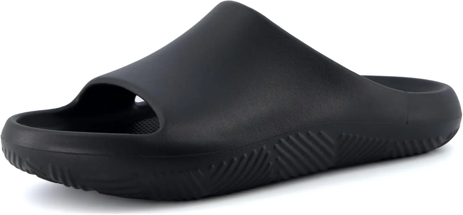 CUSHIONAIRE Men's Galaxy pool slides with  Comfort