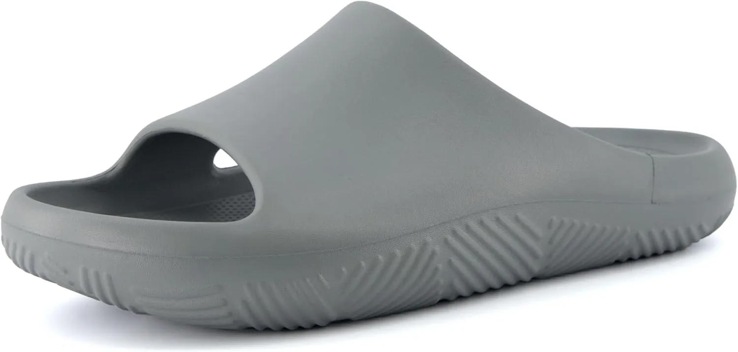 CUSHIONAIRE Men's Galaxy pool slides with  Comfort
