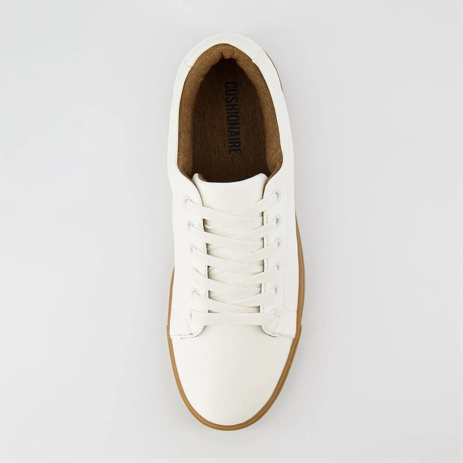 CUSHIONAIRE Men's Princeton lace up Sneaker with  Comfort Foam