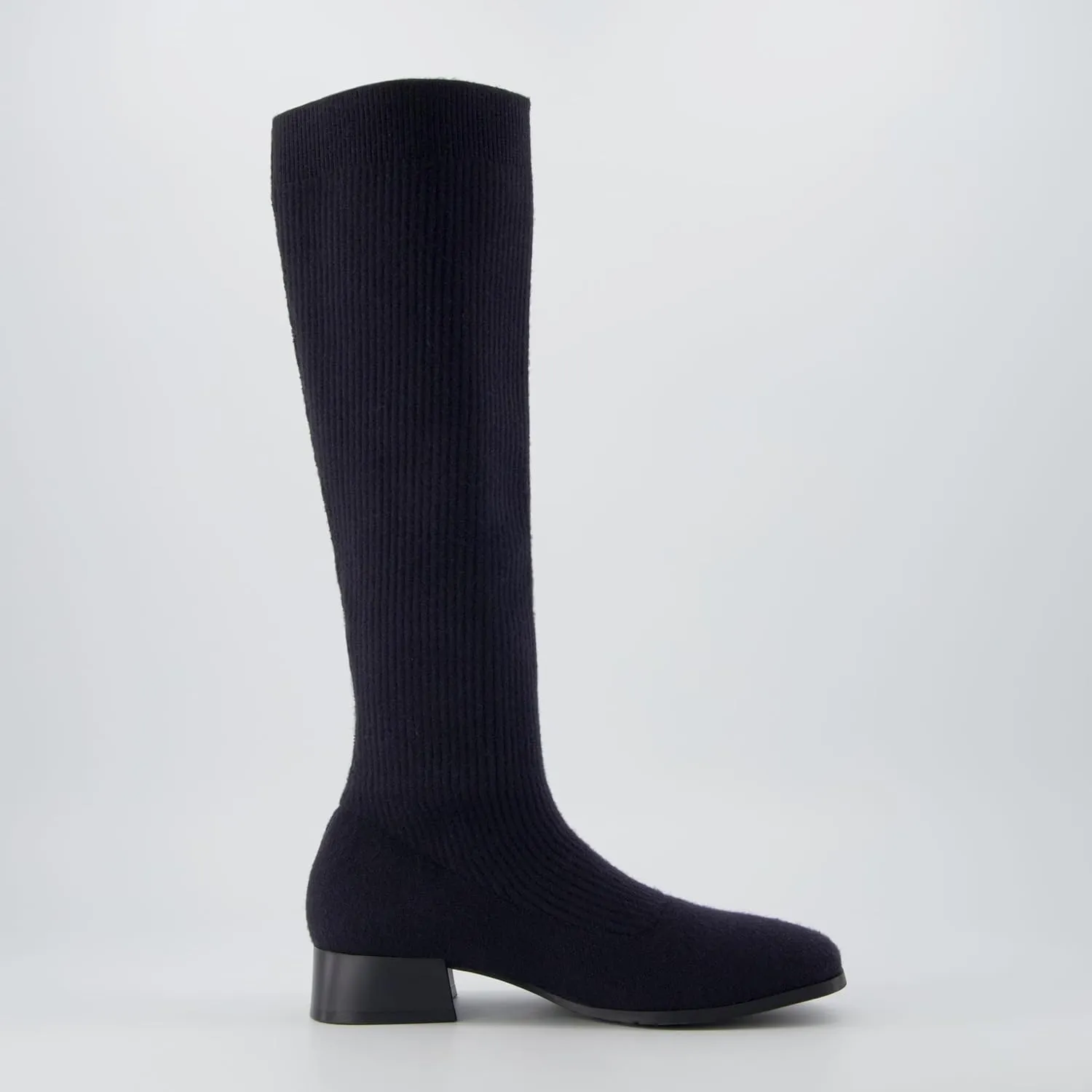 CUSHIONAIRE Rialto Women’s Knee-High Stretch Boot – Slip-On Tall Shaft Boot with Memory Foam & Low Block Heel