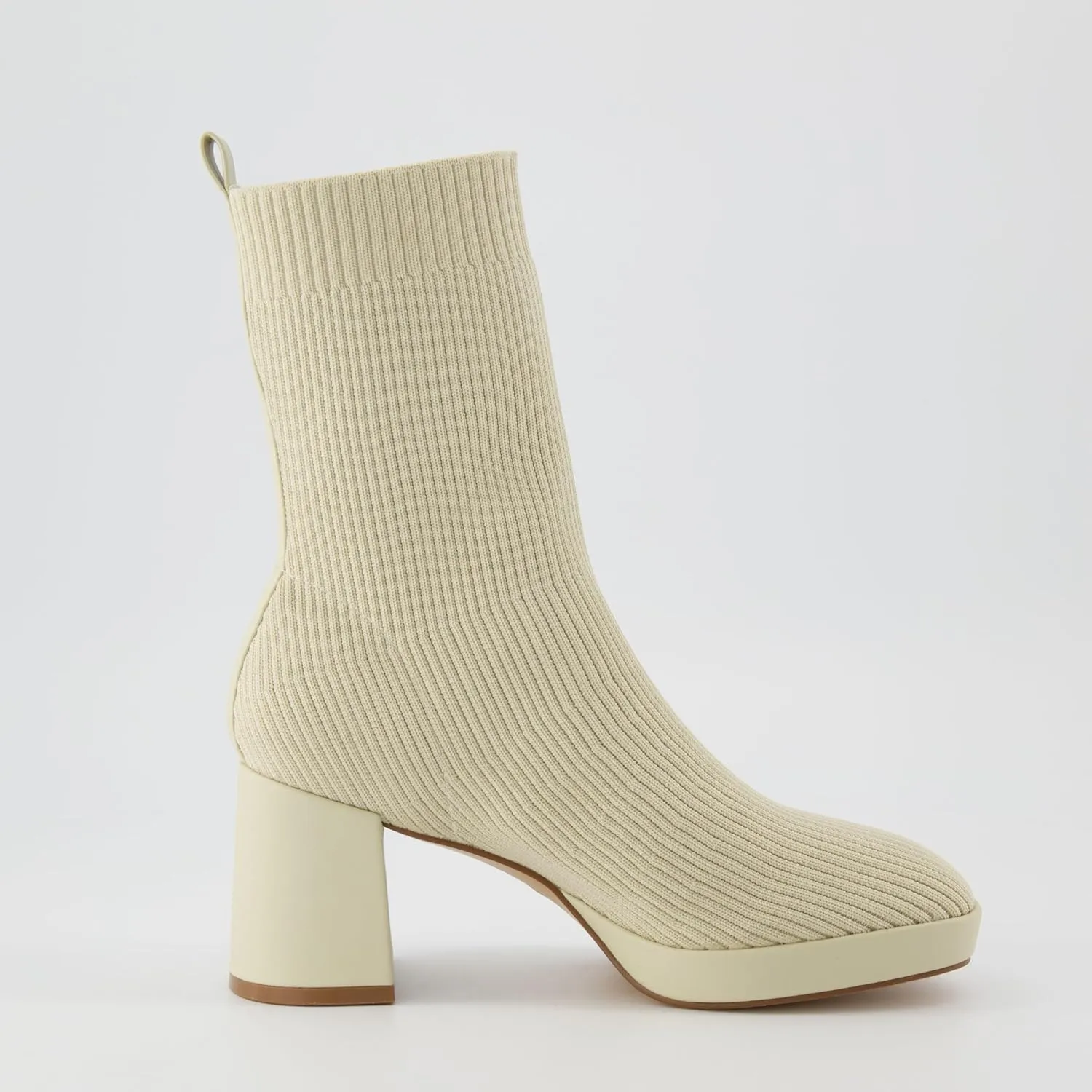 CUSHIONAIRE Women's Bancroft Stretch platform heel boot  Memory Foam, Wide Widths Available
