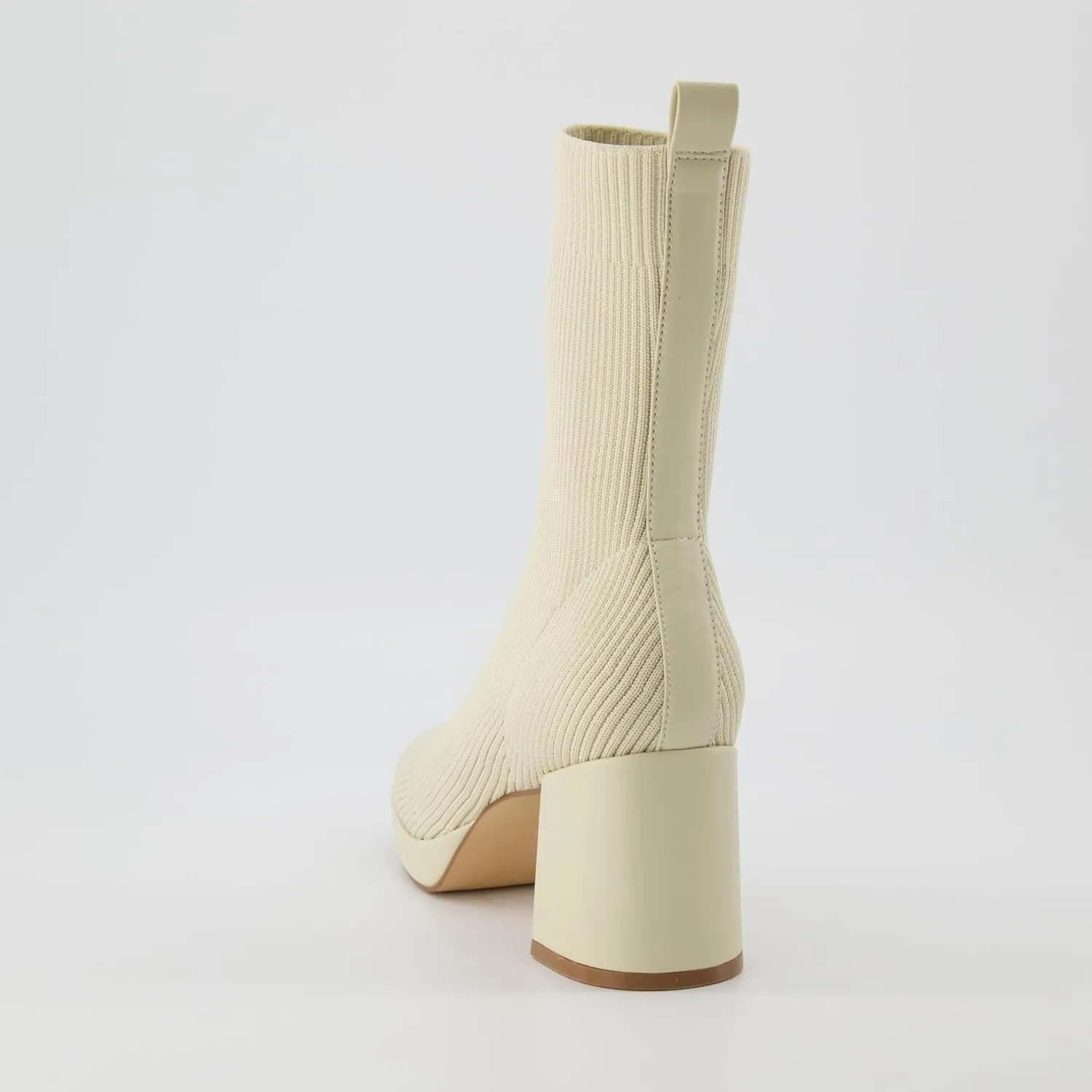 CUSHIONAIRE Women's Bancroft Stretch platform heel boot  Memory Foam, Wide Widths Available