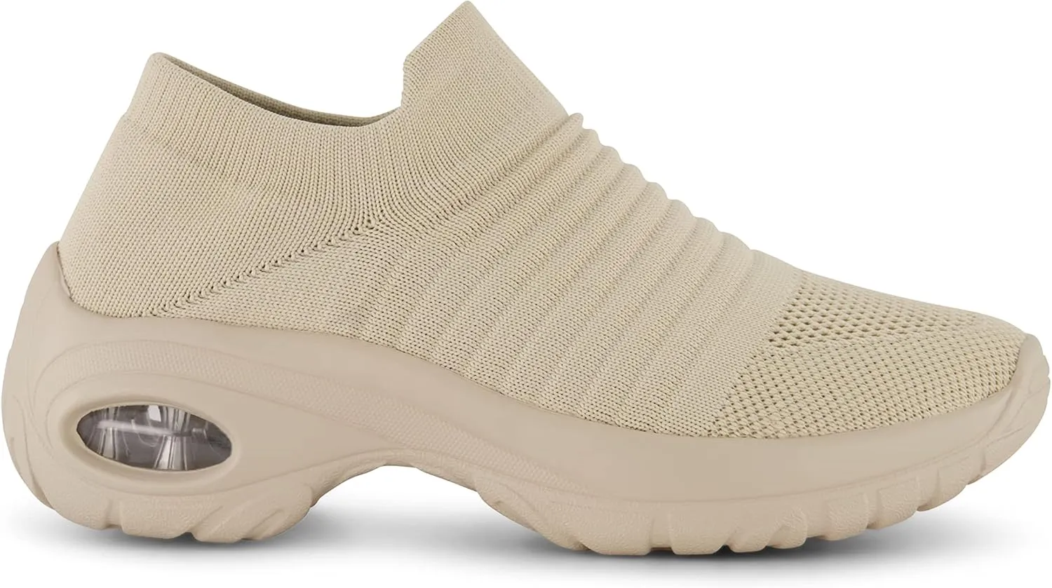 CUSHIONAIRE Women's Breeze Stretch Knit Slip on Sneaker  Memory Foam & LiteSole Technology