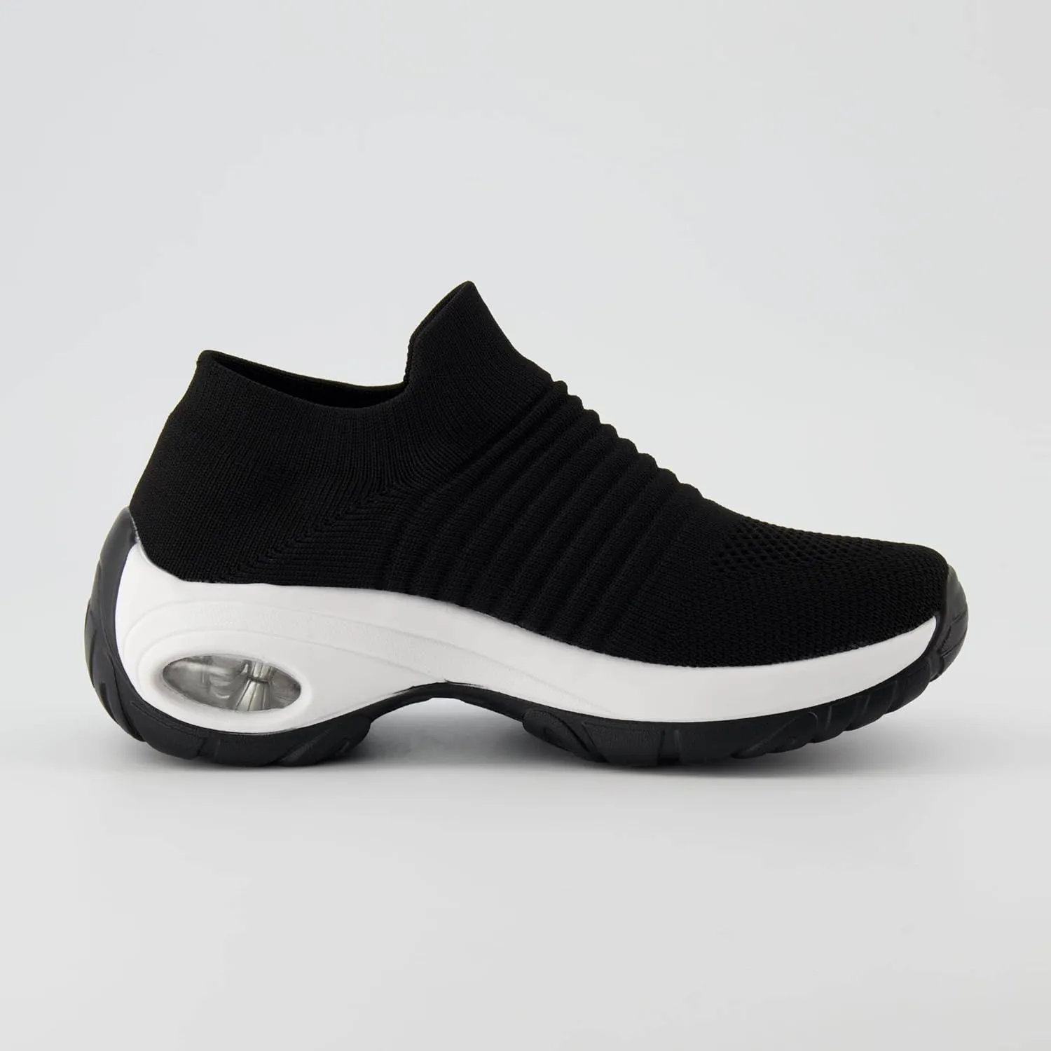CUSHIONAIRE Women's Breeze Stretch Knit Slip on Sneaker  Memory Foam & LiteSole Technology