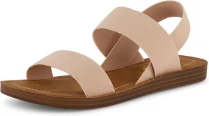 CUSHIONAIRE Women's Ina stretch sandal  Memory Foam