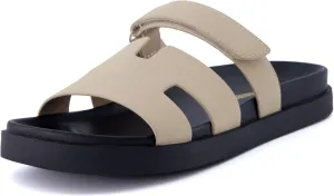 CUSHIONAIRE Women's Lotto footbed sandal with  Comfort, Wide Widths Available