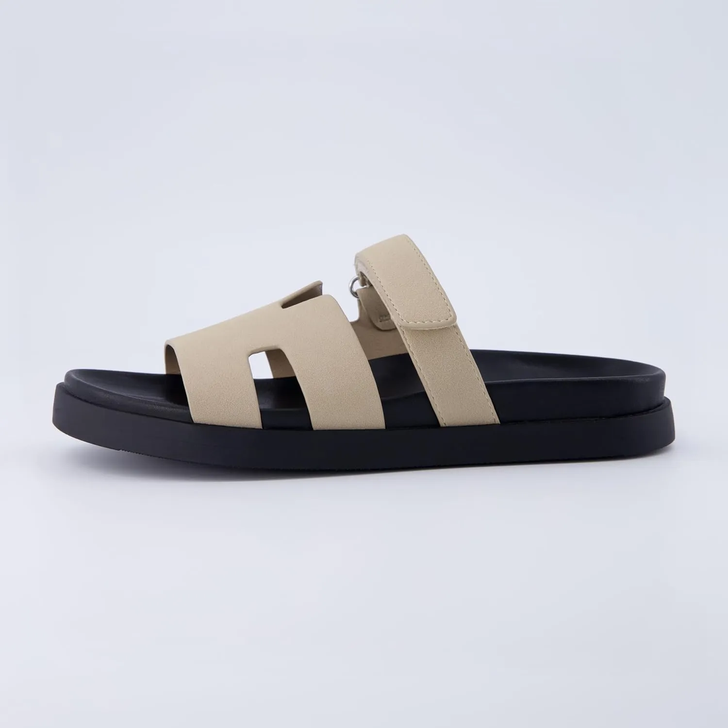CUSHIONAIRE Women's Lotto footbed sandal with  Comfort, Wide Widths Available