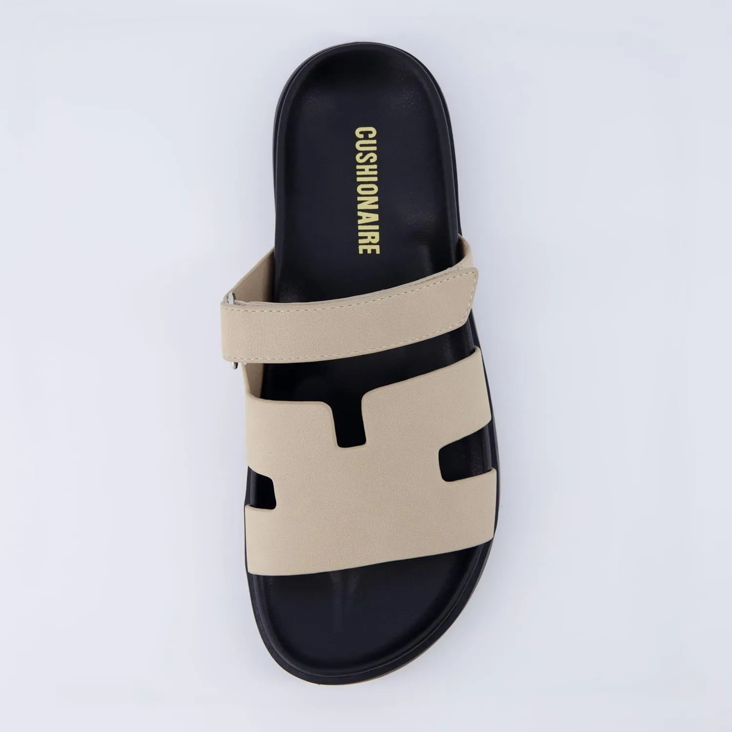 CUSHIONAIRE Women's Lotto footbed sandal with  Comfort, Wide Widths Available