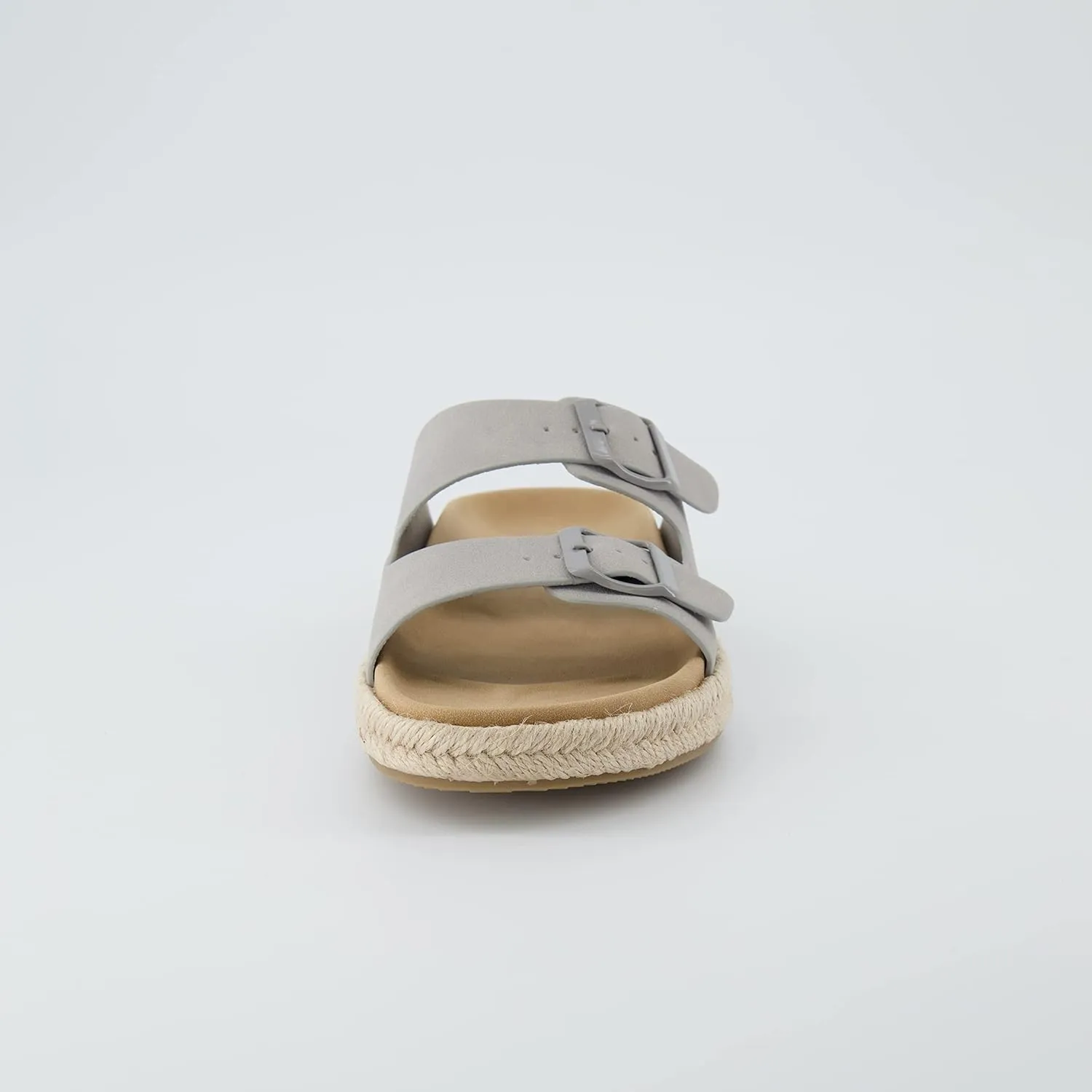 CUSHIONAIRE Women's Noodle Espadrille footbed sandal with  Comfort, Wide Widths Available