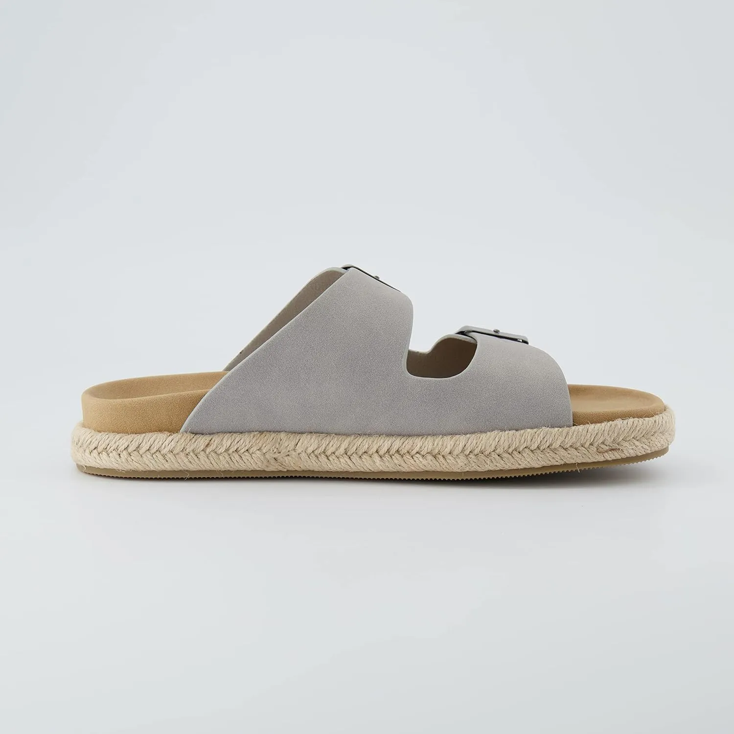 CUSHIONAIRE Women's Noodle Espadrille footbed sandal with  Comfort, Wide Widths Available
