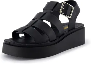 CUSHIONAIRE Women's Poppy fisherman platform sandal with  Memory Foam