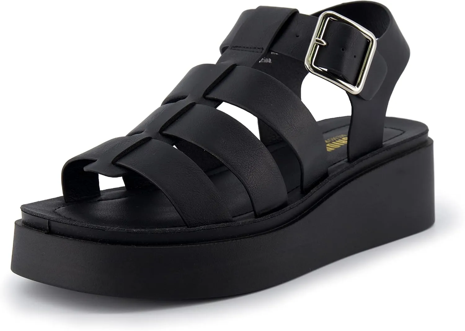 CUSHIONAIRE Women's Poppy fisherman platform sandal with  Memory Foam