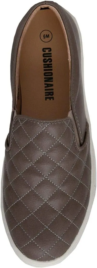 CUSHIONAIRE Women's Reena Comfort Quilted Sneaker