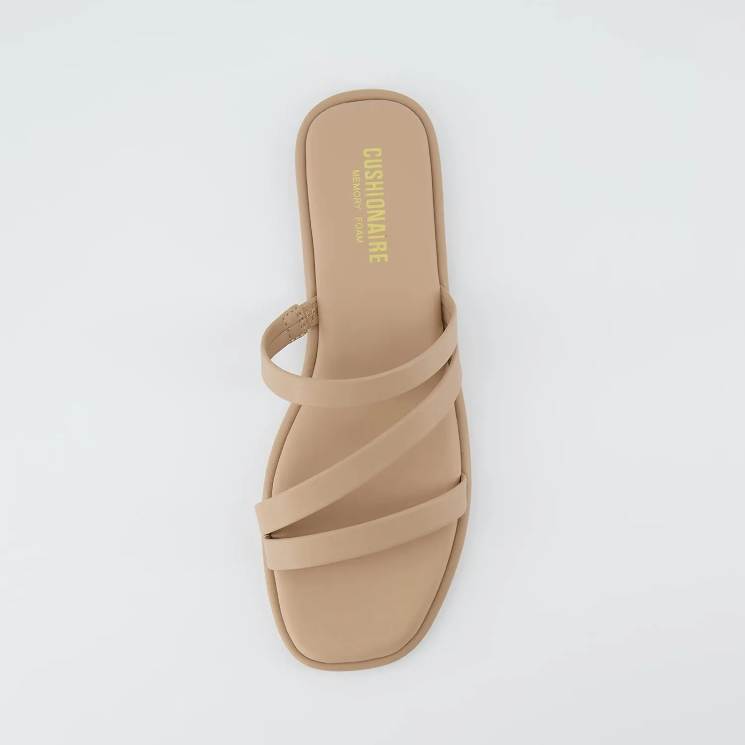 CUSHIONAIRE Women's Treat slide sandal  Memory Foam, Wide Widths Available