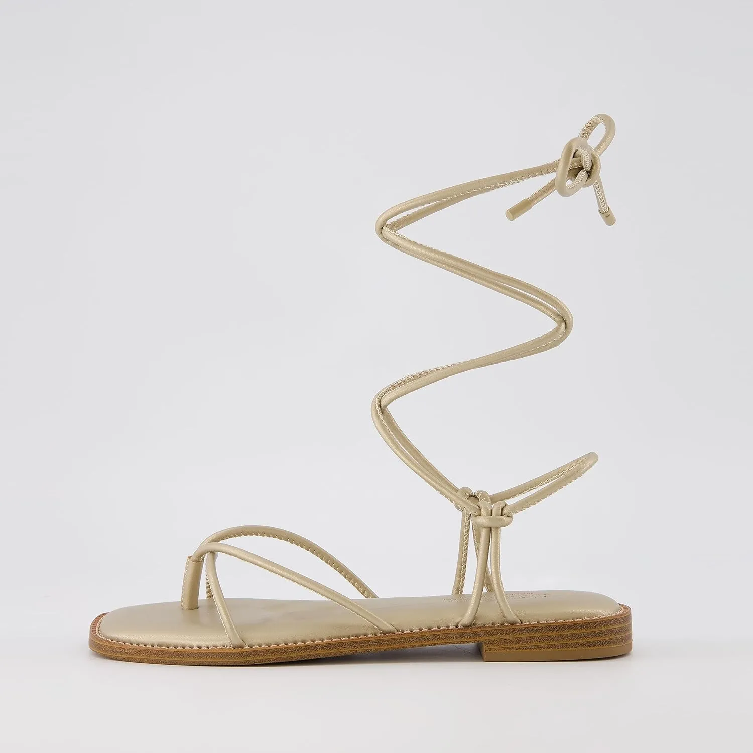 CUSHIONAIRE Women's Virtue lace up sandal  Memory Foam, Wide Widths Available