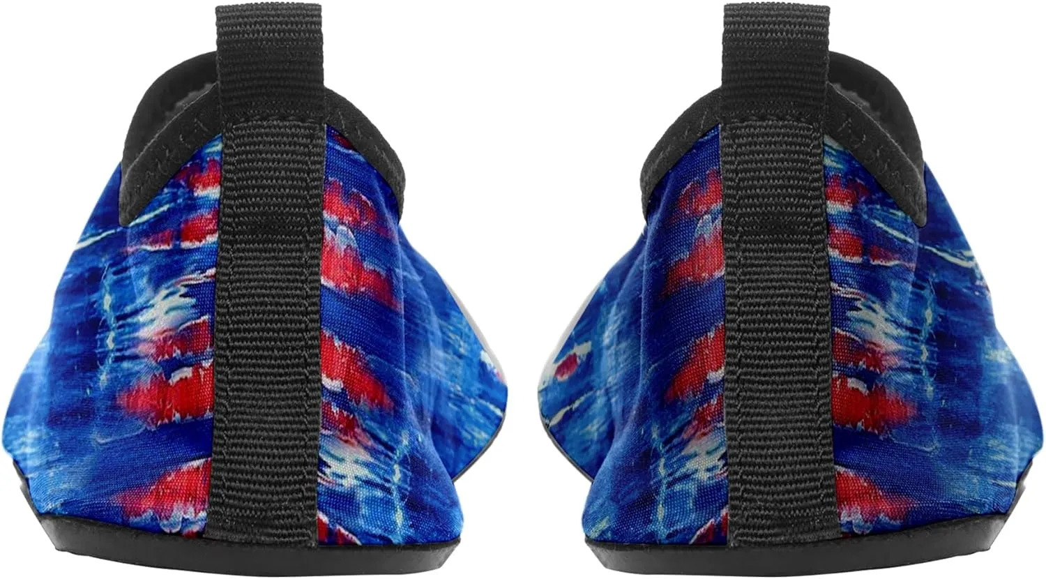 Customizable USA Flag Quick-Dry Water Shoes Stretch Fabric Slip-On Barefoot Beach Shoes Aqua Yoga Socks for Swim Surf