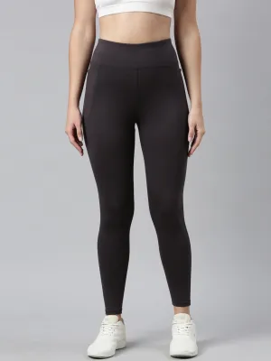 Dark Grey Cotton Stretch Yoga Legging