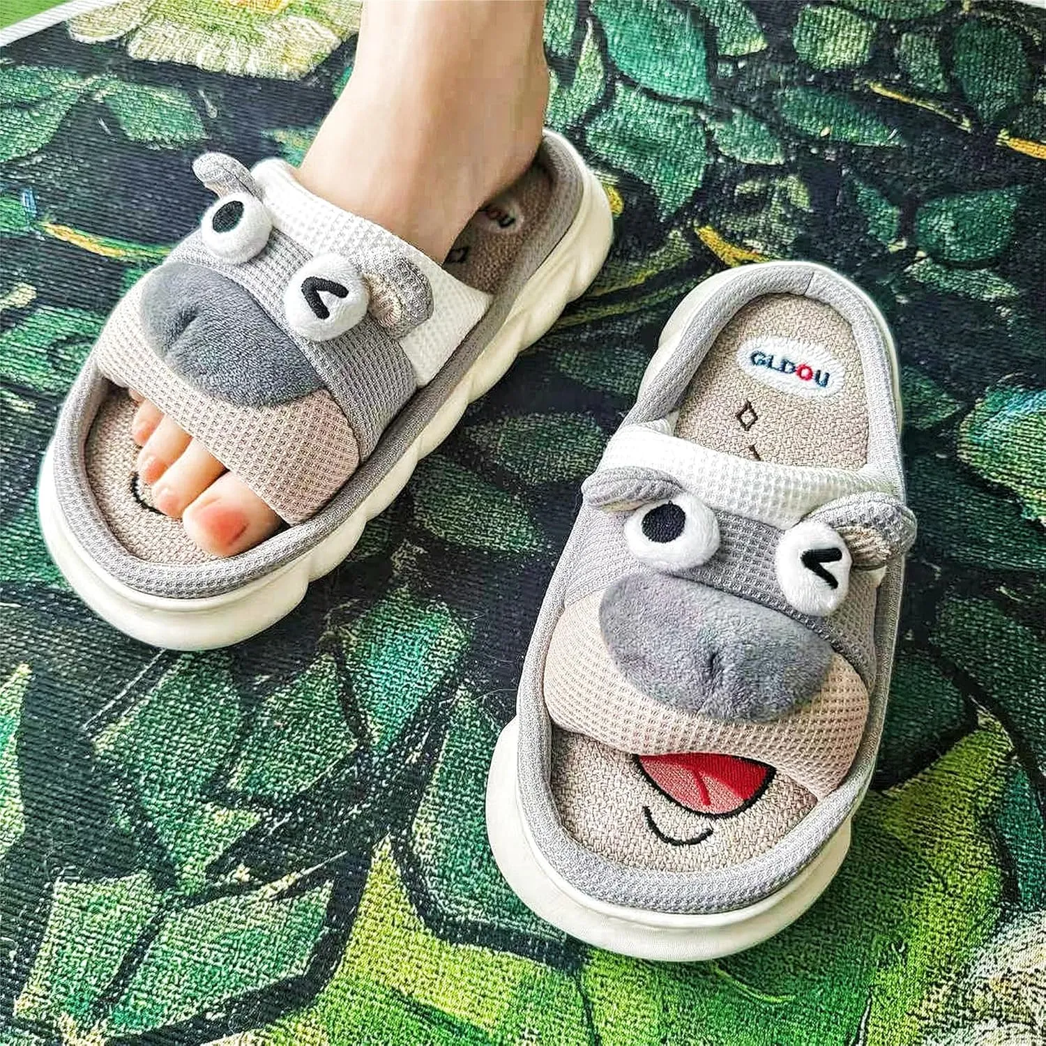 DCLTD Womens & Men's Shark Slides - Super Soft Cloud Slippers
