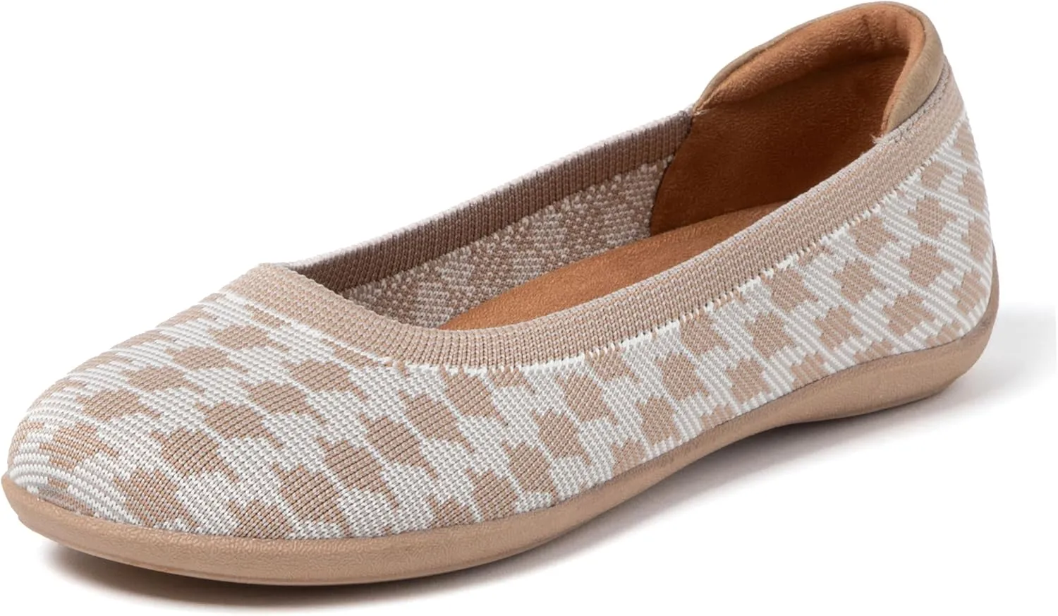 Dearfoams Women's Misty Fashion Casual Slip on - Ballet Flat with Breathability, Comfort, and Arch Support