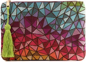 Designer Women’s Bohemian & Fashion Clutch Purse - Multiple Slots Money, Cards, Smartphone - Ultra Slim