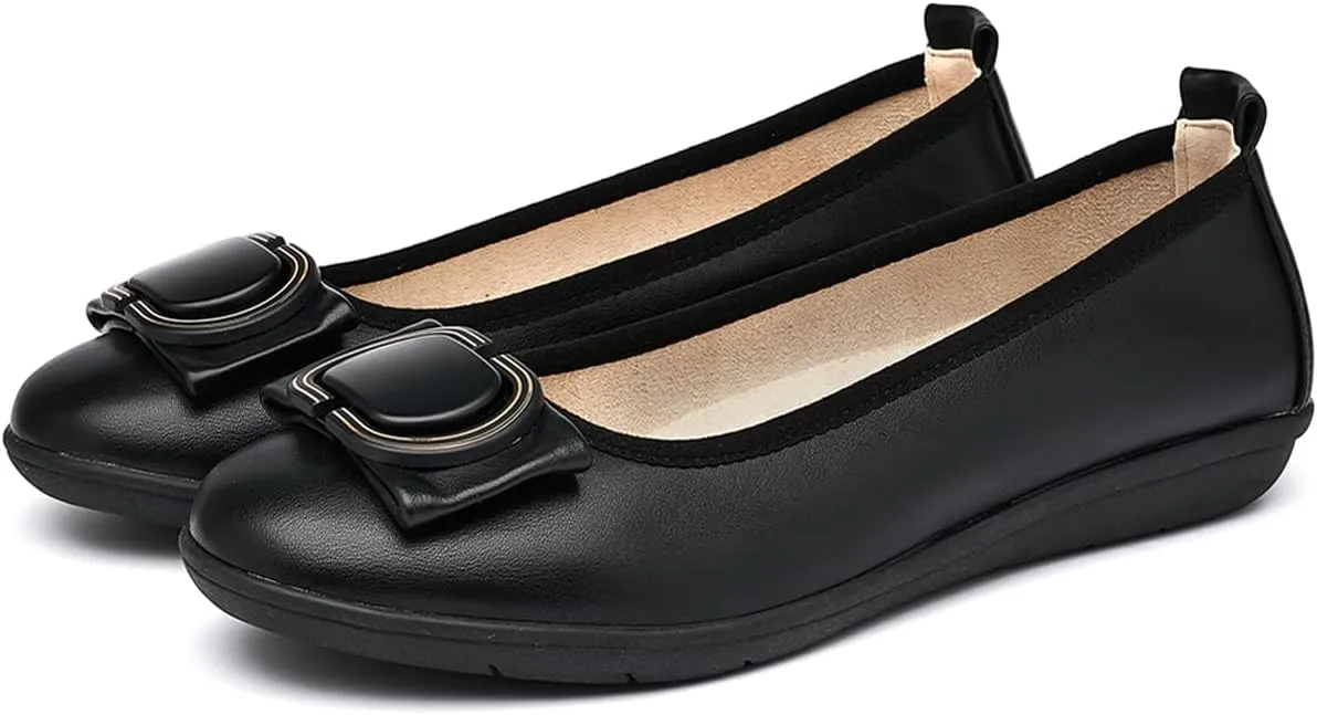 DeYashopin Women's Flats Shoes Non-Slip Ballet Shoes for Dressy Occasions,Walking and Driving Lightweight & Flexible for Comfort