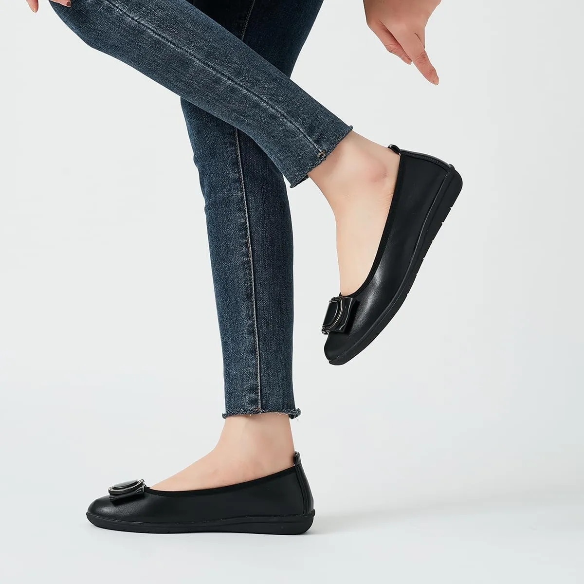 DeYashopin Women's Flats Shoes Non-Slip Ballet Shoes for Dressy Occasions,Walking and Driving Lightweight & Flexible for Comfort