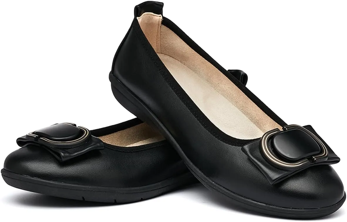 DeYashopin Women's Flats Shoes Non-Slip Ballet Shoes for Dressy Occasions,Walking and Driving Lightweight & Flexible for Comfort