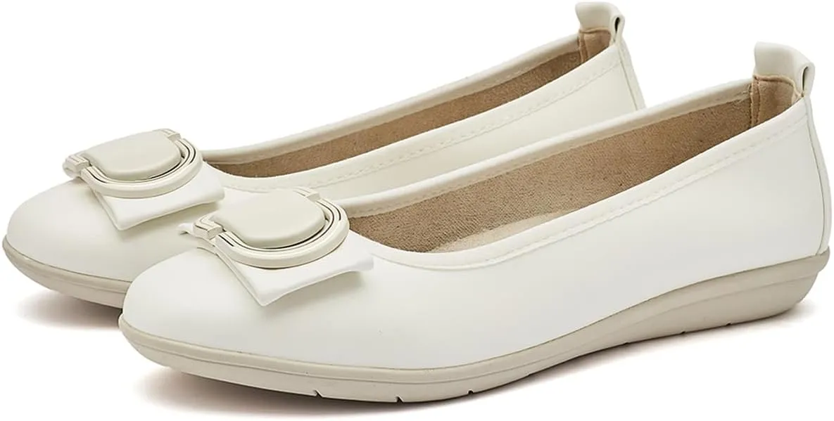 DeYashopin Women's Flats Shoes Non-Slip Ballet Shoes for Dressy Occasions,Walking and Driving Lightweight & Flexible for Comfort