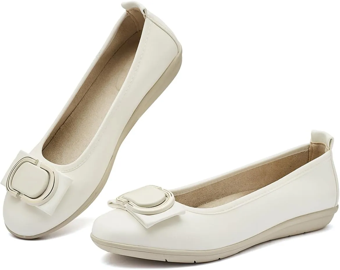 DeYashopin Women's Flats Shoes Non-Slip Ballet Shoes for Dressy Occasions,Walking and Driving Lightweight & Flexible for Comfort