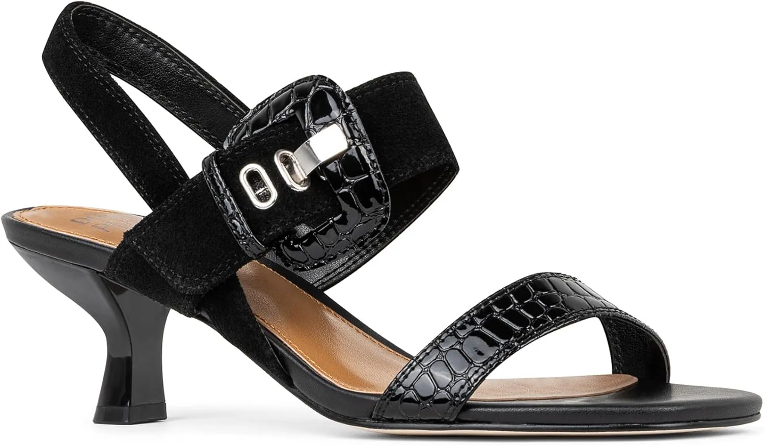 Donald J Pliner Women's Keiran Soft Metallic Brush Off Heeled Sandal