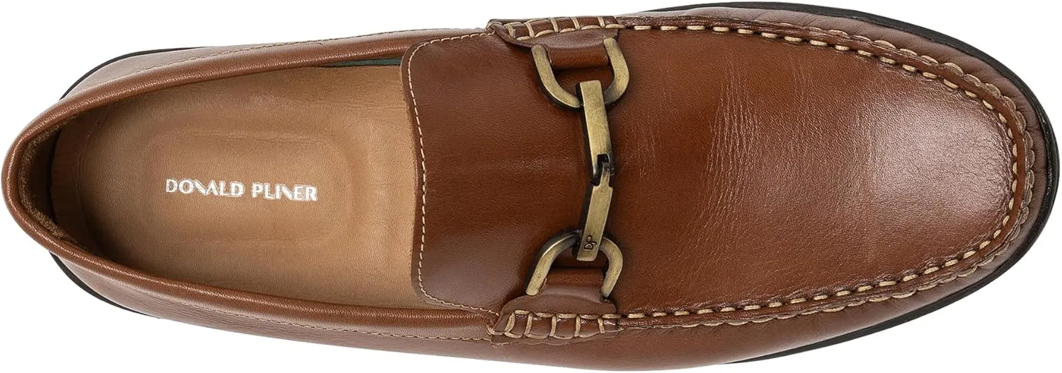 Donald Pliner Men’s London Slip-On Loafer – 1” Heel - Classic Dress Loafers for Men, Memory Foam Insole, Men’s Driving Shoes for Men, Comfortable Dress Shoes
