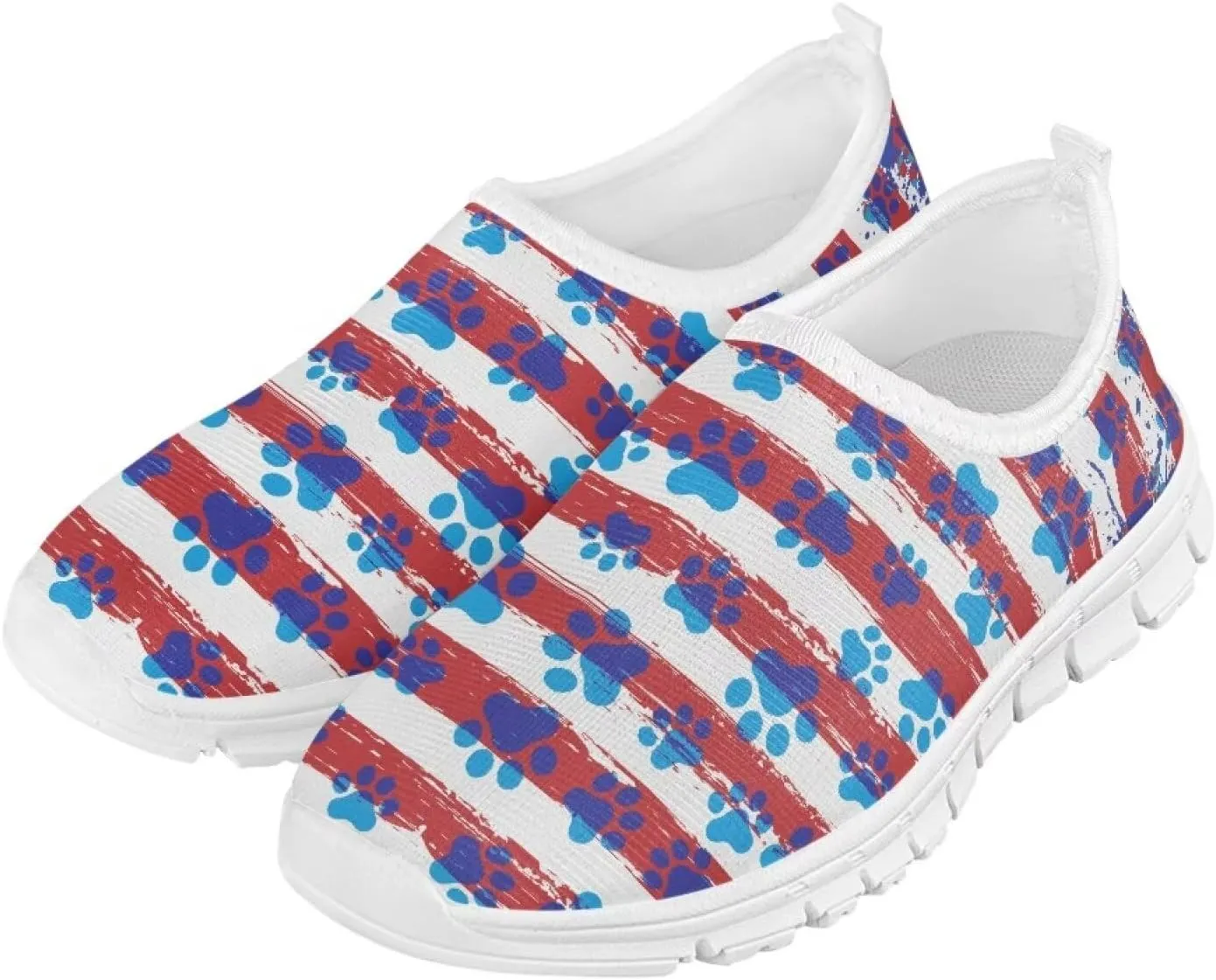 Doojoayie Novelty Girls Slip On Sneakers Soft Flexible Running Shoes Unisex Kid