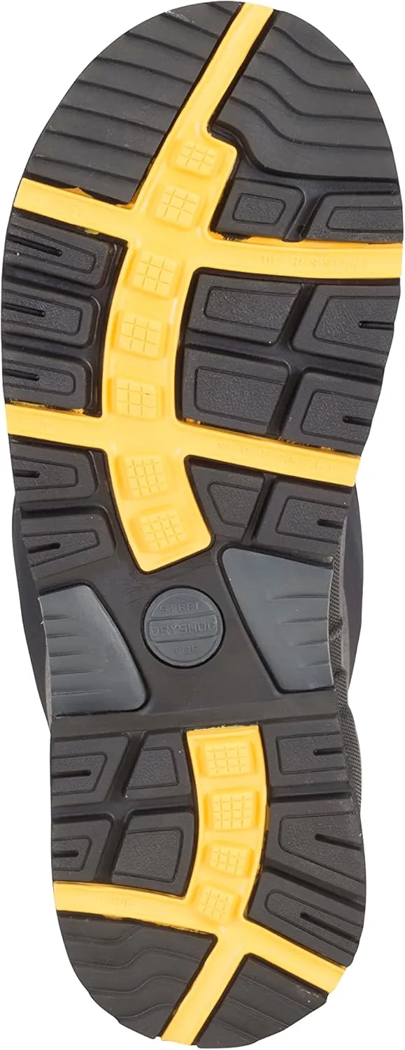 Dryshod Mens Slip Resistant Steel-Toe Gusset Work Safety Shoes Casual - Black