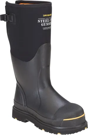 Dryshod Mens Slip Resistant Steel-Toe Gusset Work Safety Shoes Casual - Black