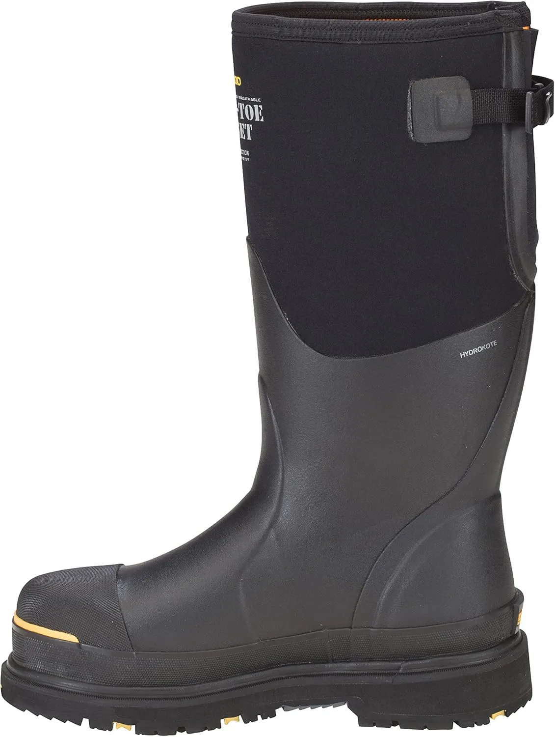 Dryshod Mens Slip Resistant Steel-Toe Gusset Work Safety Shoes Casual - Black