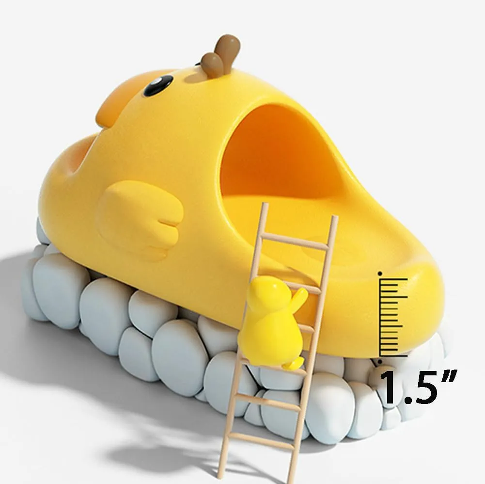 Duck Slippers for Women Men Shower Shoes Indoor Outdoor Soft Slide Sandals Slip-on Shoes Trendy House Shoes 2024