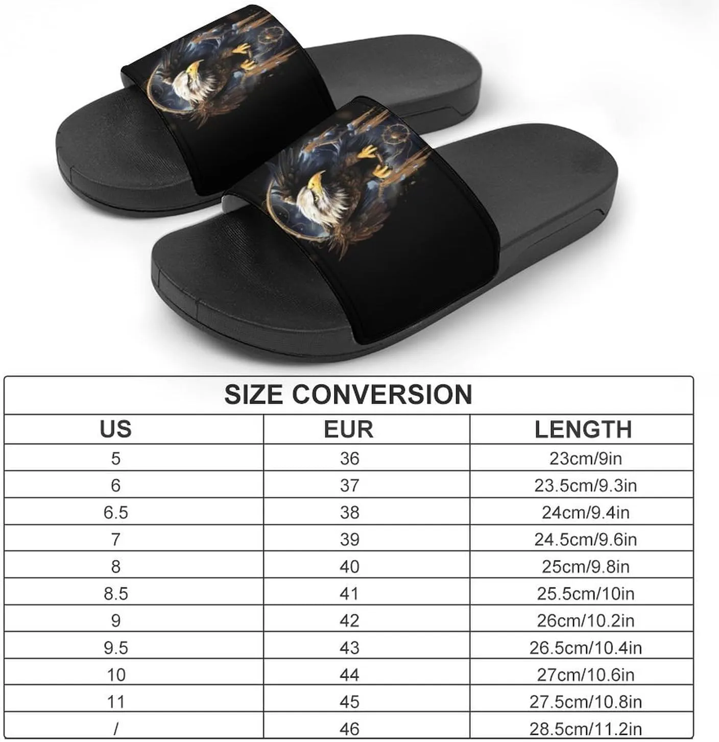 Ea-gle Dream-Catcher House Sandals Non-Slip Bathroom Slippers Beach Summer Shoes for Men Women