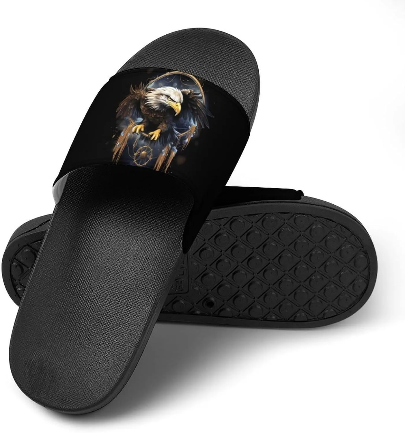 Ea-gle Dream-Catcher House Sandals Non-Slip Bathroom Slippers Beach Summer Shoes for Men Women