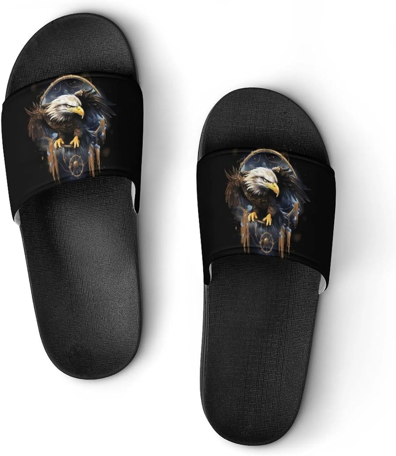 Ea-gle Dream-Catcher House Sandals Non-Slip Bathroom Slippers Beach Summer Shoes for Men Women